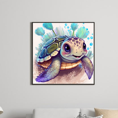 Sea Turtle - Full Round Drill Diamond Painting 30*30CM