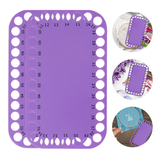 2 Pcs Sewing Thread Winding Plate Board for /Embroidery Storage 20x12cm (Purple)