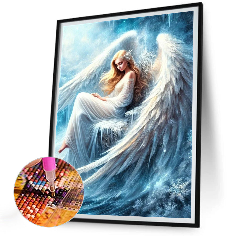 Winged Angel - Full Round Drill Diamond Painting 30*40CM