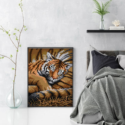 Tiger Cub - 11CT Stamped Cross Stitch 27*37CM(Joy Sunday)