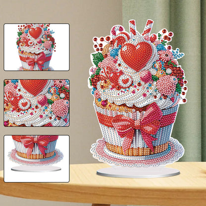 Heart Dessert DIY Diamond Painting Desktop Decoration for Office Desktop Decor