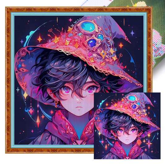 Magical Boy - 14CT Stamped Cross Stitch 50*50CM