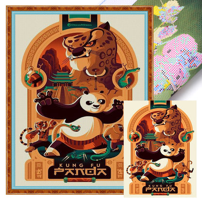 Kungfu Panda - 11CT Stamped Cross Stitch 40*55CM