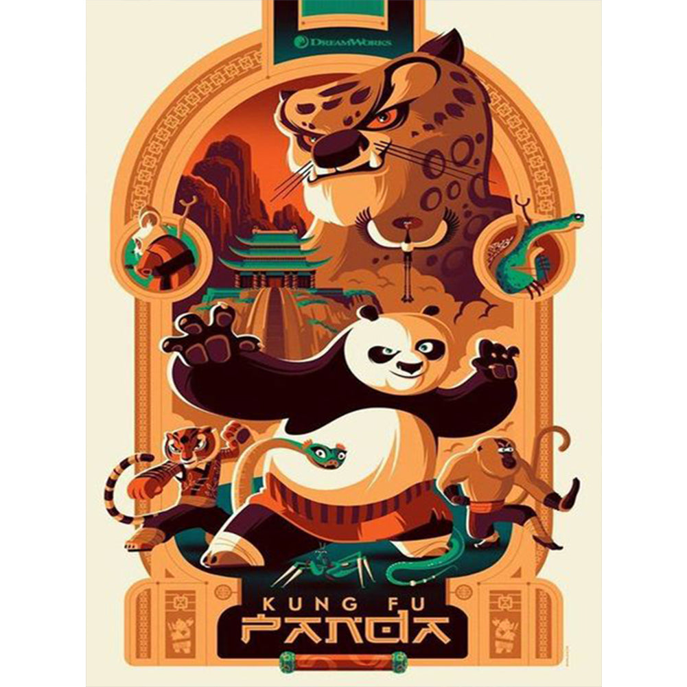 Kungfu Panda - 11CT Stamped Cross Stitch 40*55CM