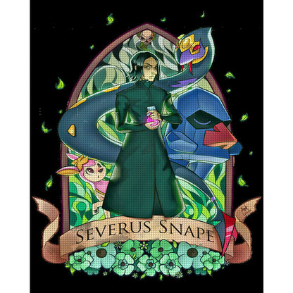 Pok¨¦mon And Snape - 11CT Stamped Cross Stitch 50*60CM