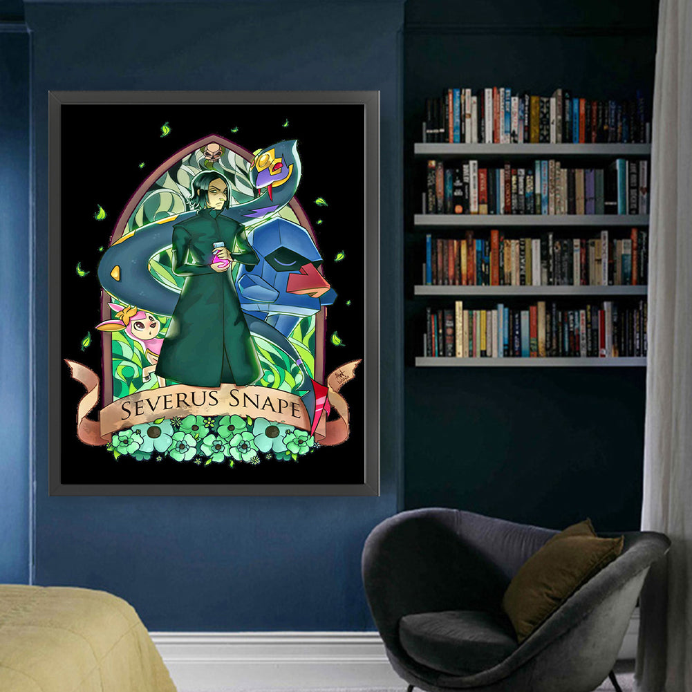 Pok¨¦mon And Snape - 11CT Stamped Cross Stitch 50*60CM