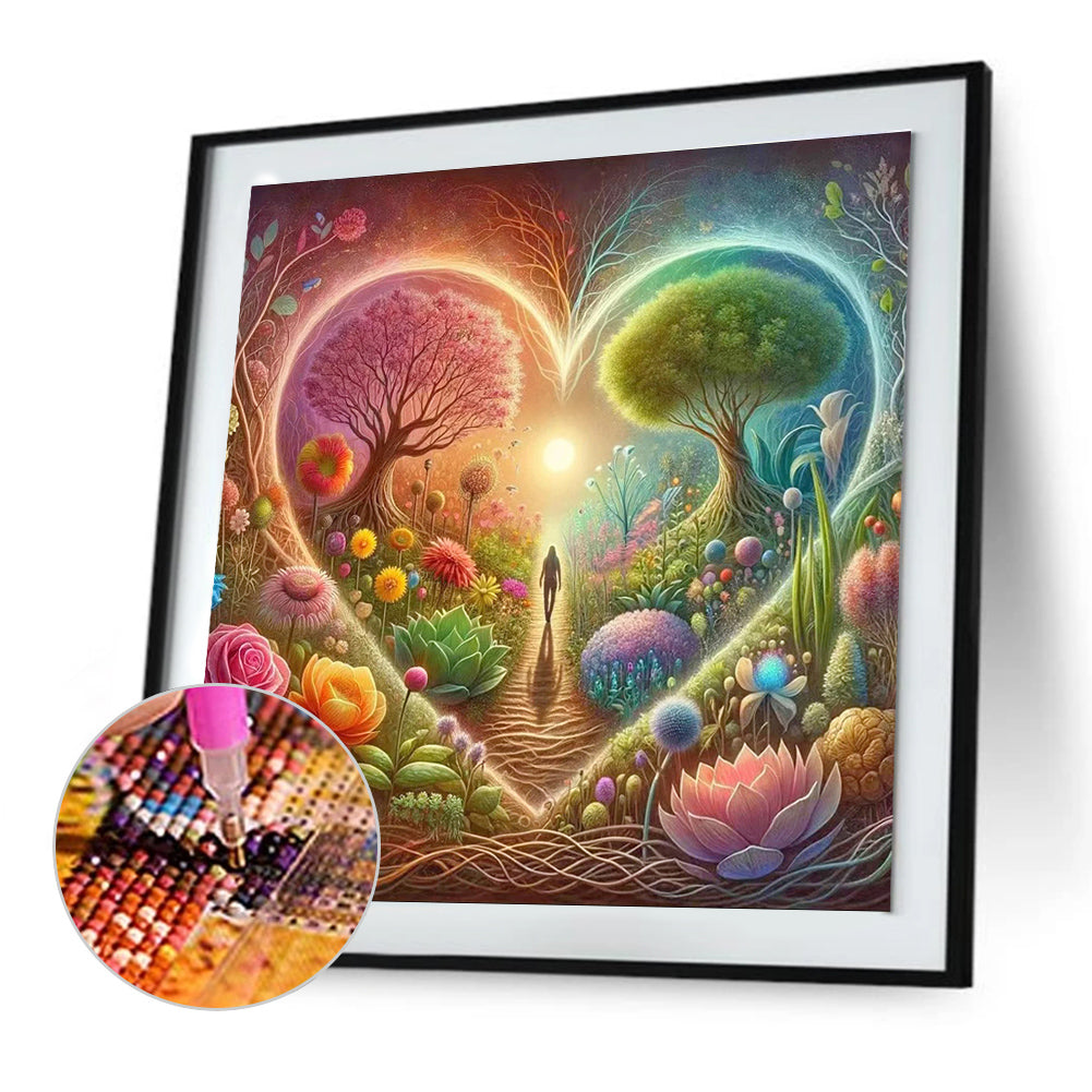 Love Tree Of Life - Full Round Drill Diamond Painting 30*30CM