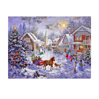 Snow Carriage - Full Round Drill Diamond Painting 45*35CM