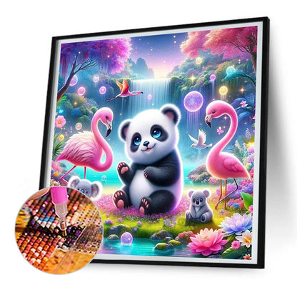 Forest Animal Conference - Full Round Drill Diamond Painting 30*30CM
