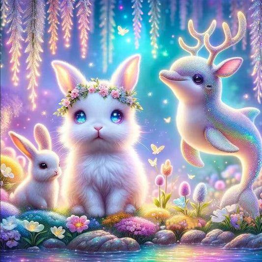 Forest Animal Conference - Full Round Drill Diamond Painting 30*30CM