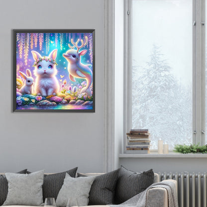 Forest Animal Conference - Full Round Drill Diamond Painting 30*30CM