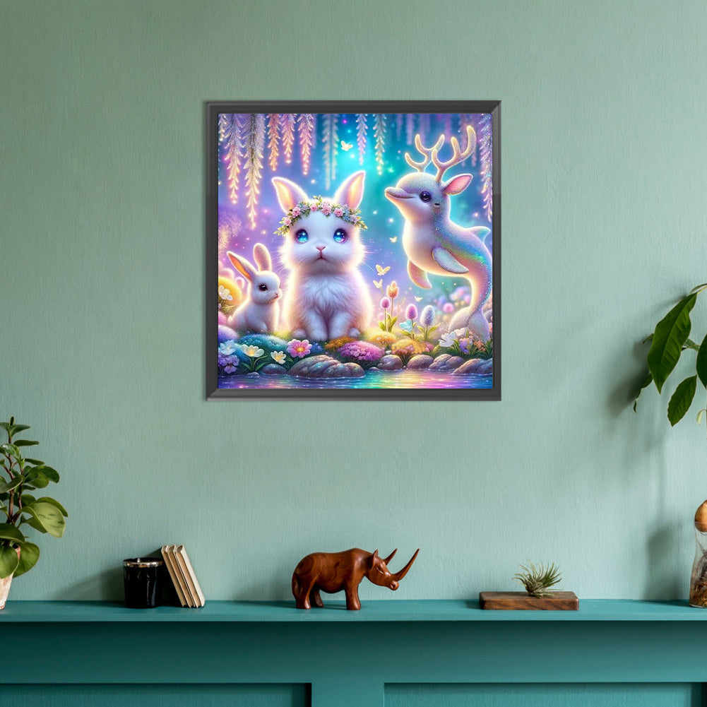 Forest Animal Conference - Full Round Drill Diamond Painting 30*30CM