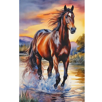 Horse - Full Round Drill Diamond Painting 40*60CM