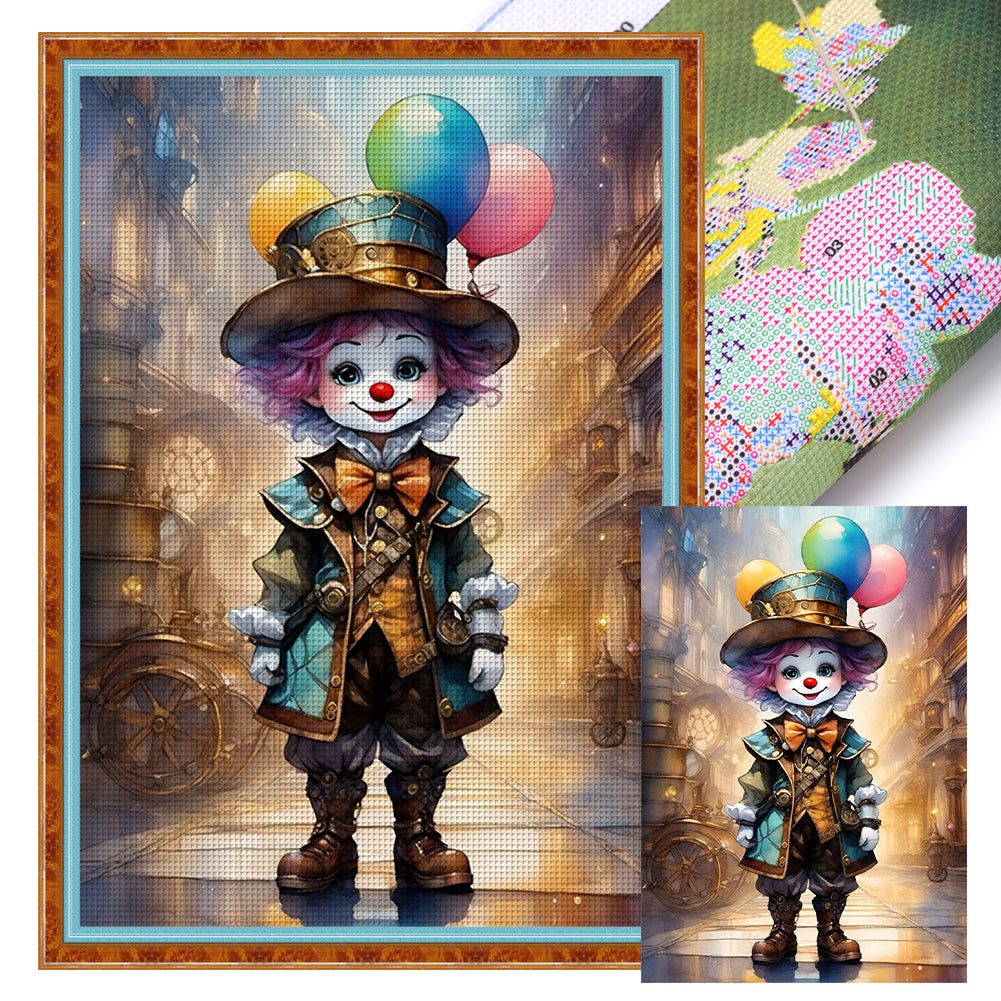 Clown - 11CT Stamped Cross Stitch 40*60CM