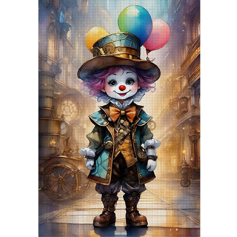 Clown - 11CT Stamped Cross Stitch 40*60CM