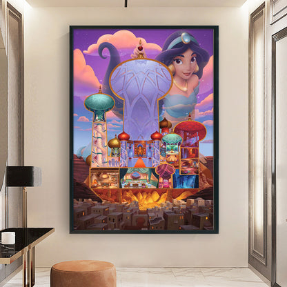 Princess Jasmine - 11CT Stamped Cross Stitch 50*70CM