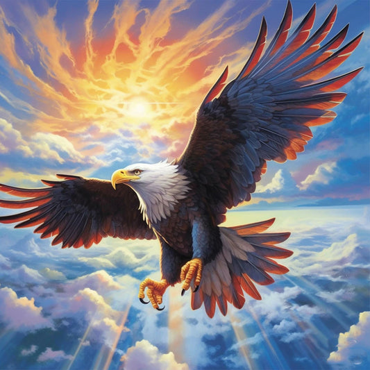 Soaring Eagle - Full Round Drill Diamond Painting 30*30CM