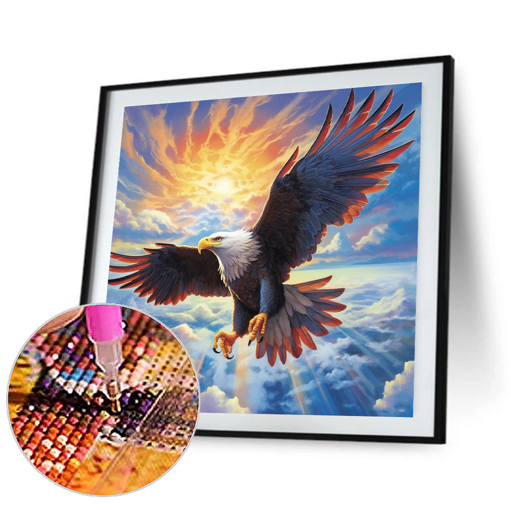 Soaring Eagle - Full Round Drill Diamond Painting 30*30CM