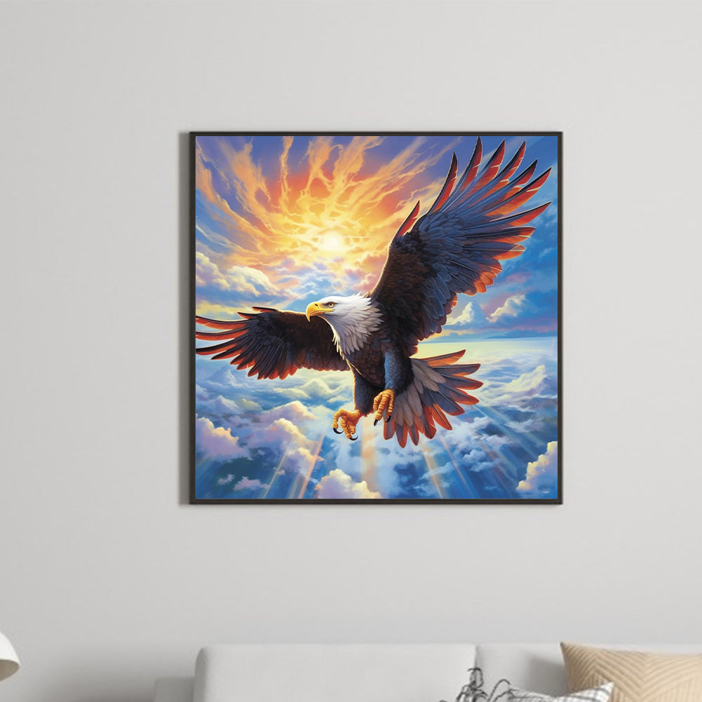 Soaring Eagle - Full Round Drill Diamond Painting 30*30CM