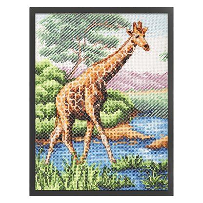 Giraffe - 11CT Stamped Cross Stitch 50*65CM