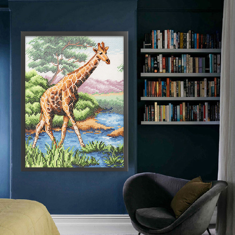 Giraffe - 11CT Stamped Cross Stitch 50*65CM