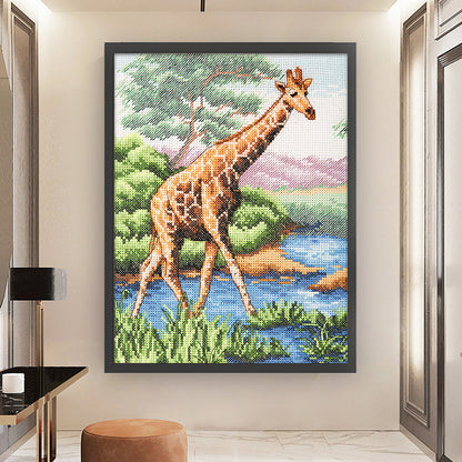 Giraffe - 11CT Stamped Cross Stitch 50*65CM