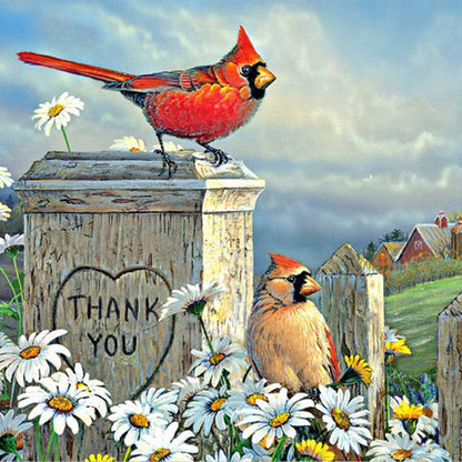 Cardinal - Full Round Drill Diamond Painting 30*30CM