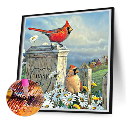Cardinal - Full Round Drill Diamond Painting 30*30CM