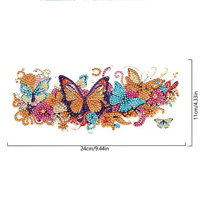 4Pcs Rhinestone Stickers Cartoon Diamond Painting Sticker for Cup(Bee Butterfly)