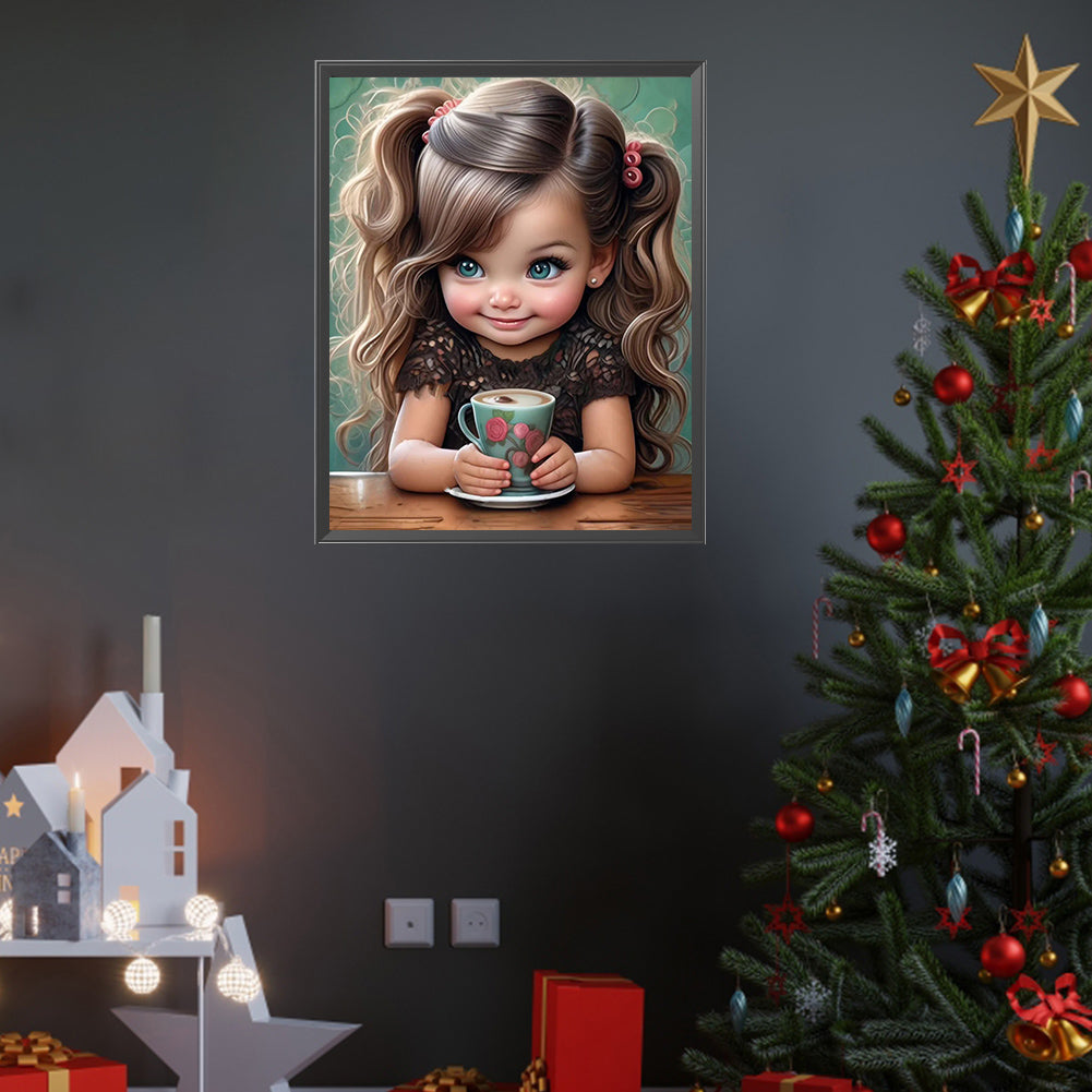 Cute Girl - Full Square Drill Diamond Painting 40*50CM