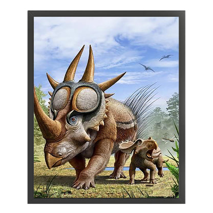 Buffaloceratops - 11CT Stamped Cross Stitch 40*50CM