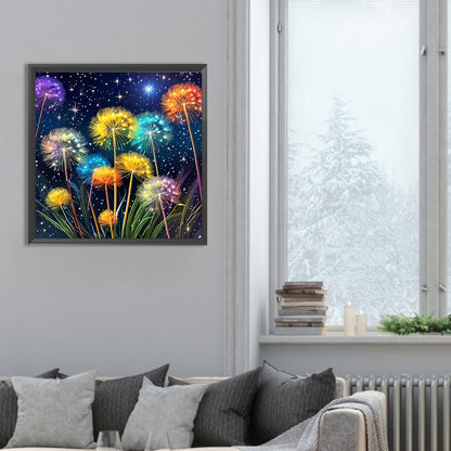 Dandelion - Full Round Drill Diamond Painting 30*30CM