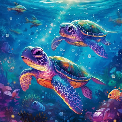 Sea Turtle - Full Square Drill Diamond Painting 40*40CM