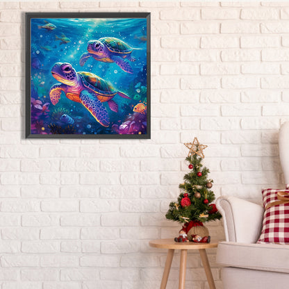 Sea Turtle - Full Square Drill Diamond Painting 40*40CM