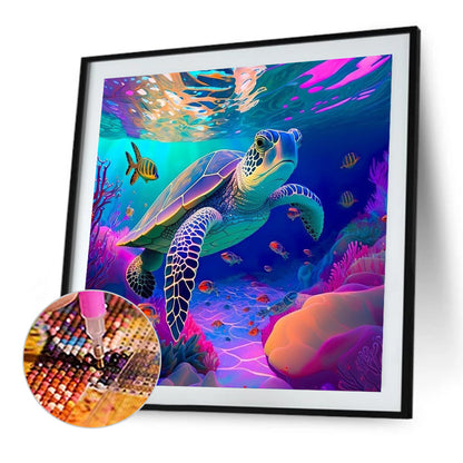 Sea Turtle - Full Square Drill Diamond Painting 40*40CM