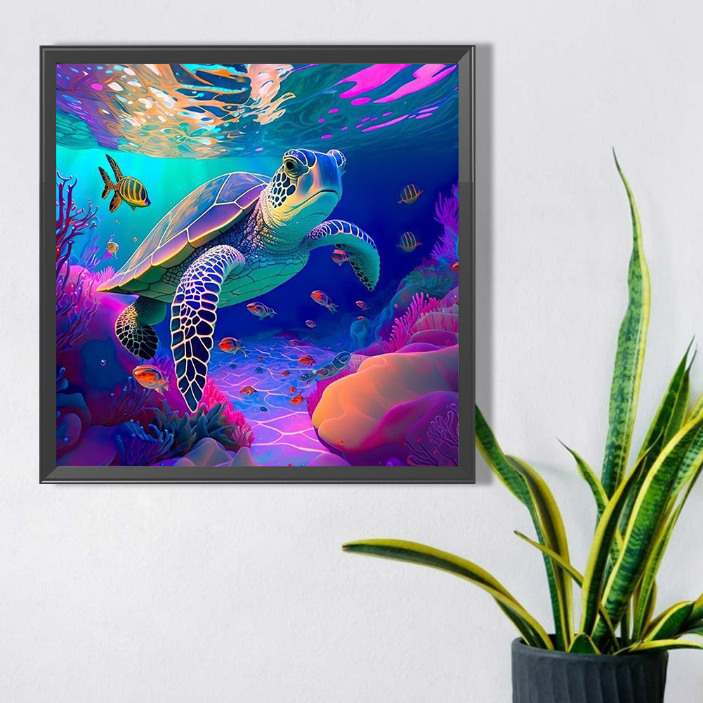 Sea Turtle - Full Square Drill Diamond Painting 40*40CM