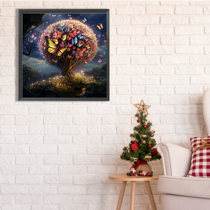 Butterfly Tree - Full Square Drill Diamond Painting 40*40CM