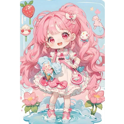 Strawberry Girl - 11CT Stamped Cross Stitch 40*60CM