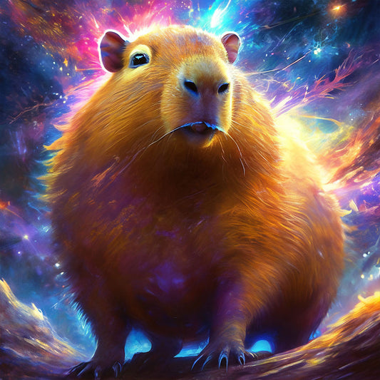 Galaxy Capybara - Full Round Drill Diamond Painting 30*30CM