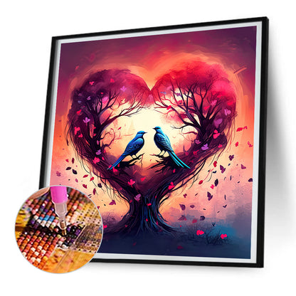 Love For Birds - Full Round Drill Diamond Painting 30*30CM