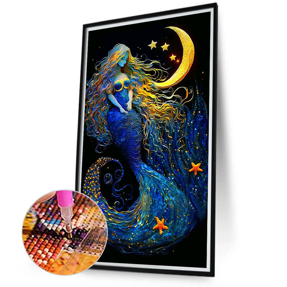 Goddess Of Stars And Moon - Full Round Drill Diamond Painting 40*70CM