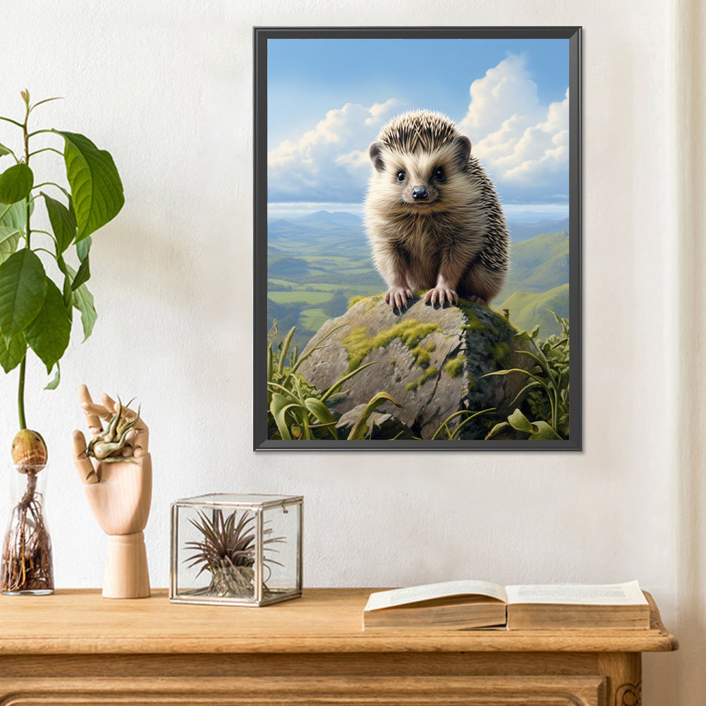 Hedgehog - Full Round Drill Diamond Painting 30*40CM