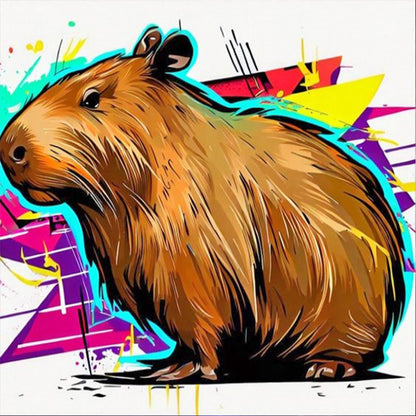 Capybara - Full Round Drill Diamond Painting 30*30CM