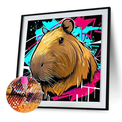 Capybara - Full Round Drill Diamond Painting 30*30CM