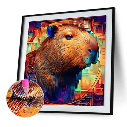 Capybara - Full Round Drill Diamond Painting 30*30CM