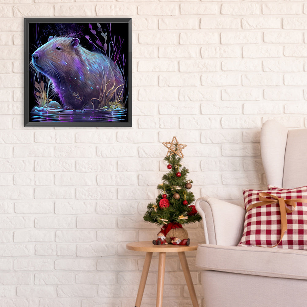 Capybara - Full Round Drill Diamond Painting 30*30CM