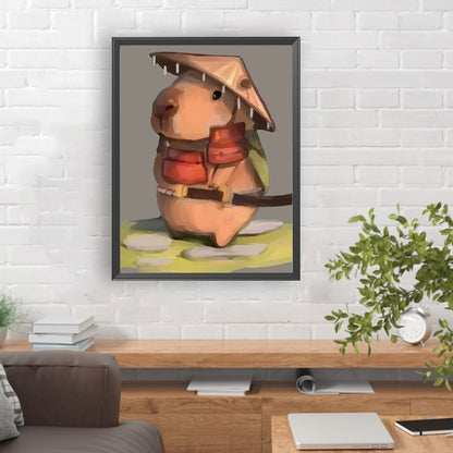 Martial Arts Capybara - Full Round Drill Diamond Painting 30*40CM