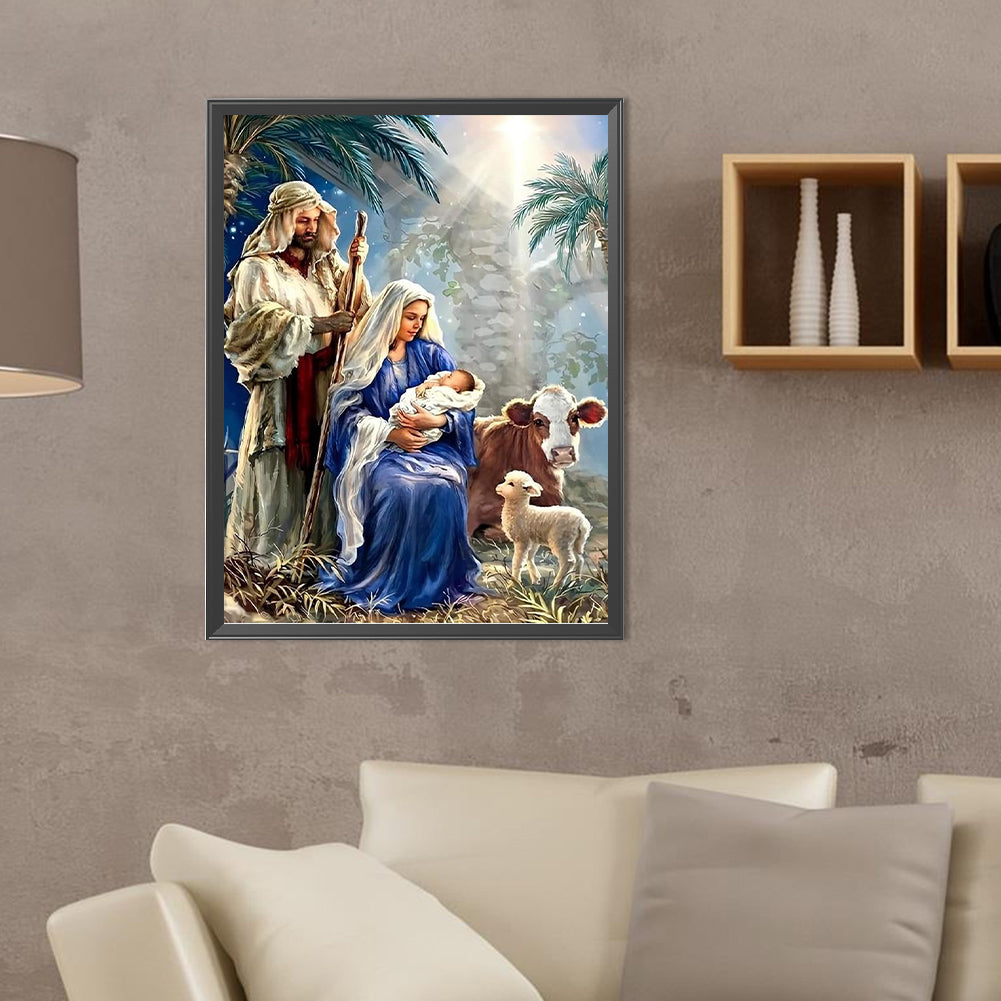 Jesus - Full Round Drill Diamond Painting 30*40CM