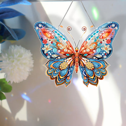 Acrylic Single-Sided 5D DIY Diamond Painting Hanging Pendant (Butterfly)