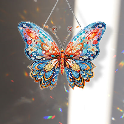 Acrylic Single-Sided 5D DIY Diamond Painting Hanging Pendant (Butterfly)